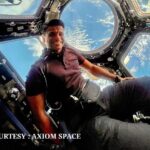 Group Capt Shubhanshu Shukla enjoys the stunning panoramic view of Earth from the 7-windowed Cupola Module aboard the International Space Station.