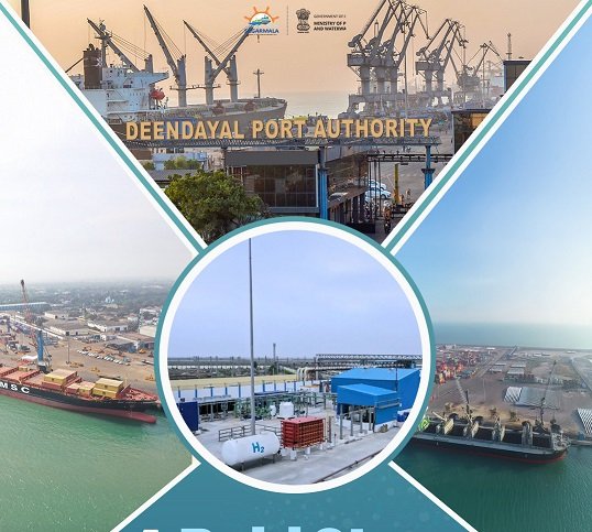 3 indian ports recognised as green hydrogen hubs