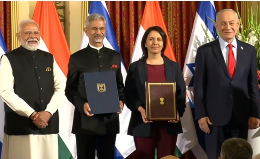 India and Israel ink multiple MoUs