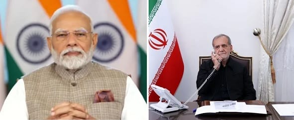 MODI AND IRAN PRESIDENT